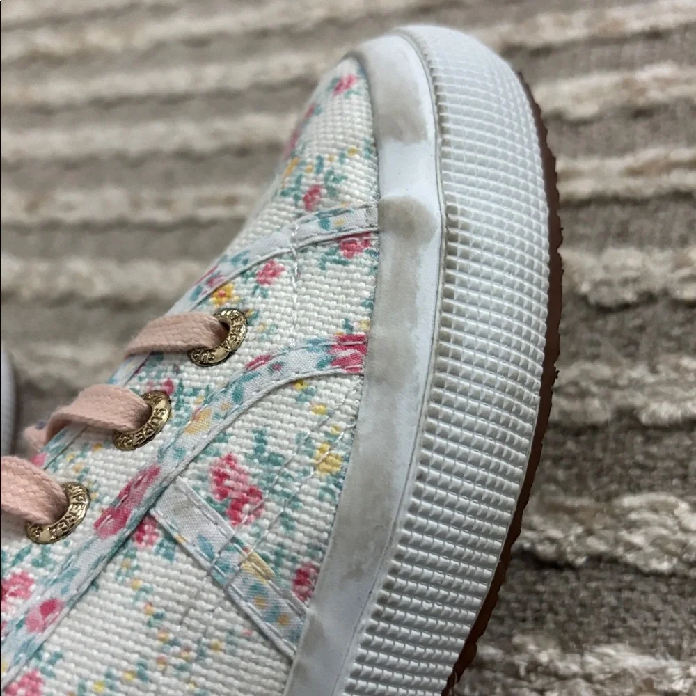 LoveShackFancy‎ x Superga Floral Chunky Sneakers Size 7.5